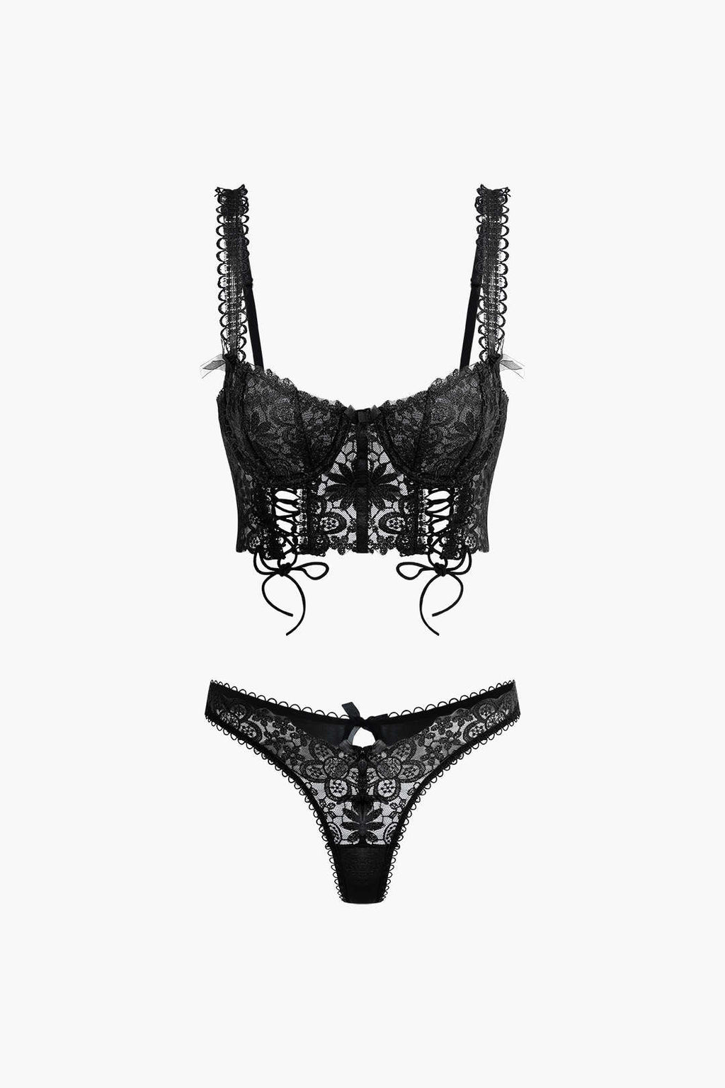 Bağlama Detay Büstiyer Set