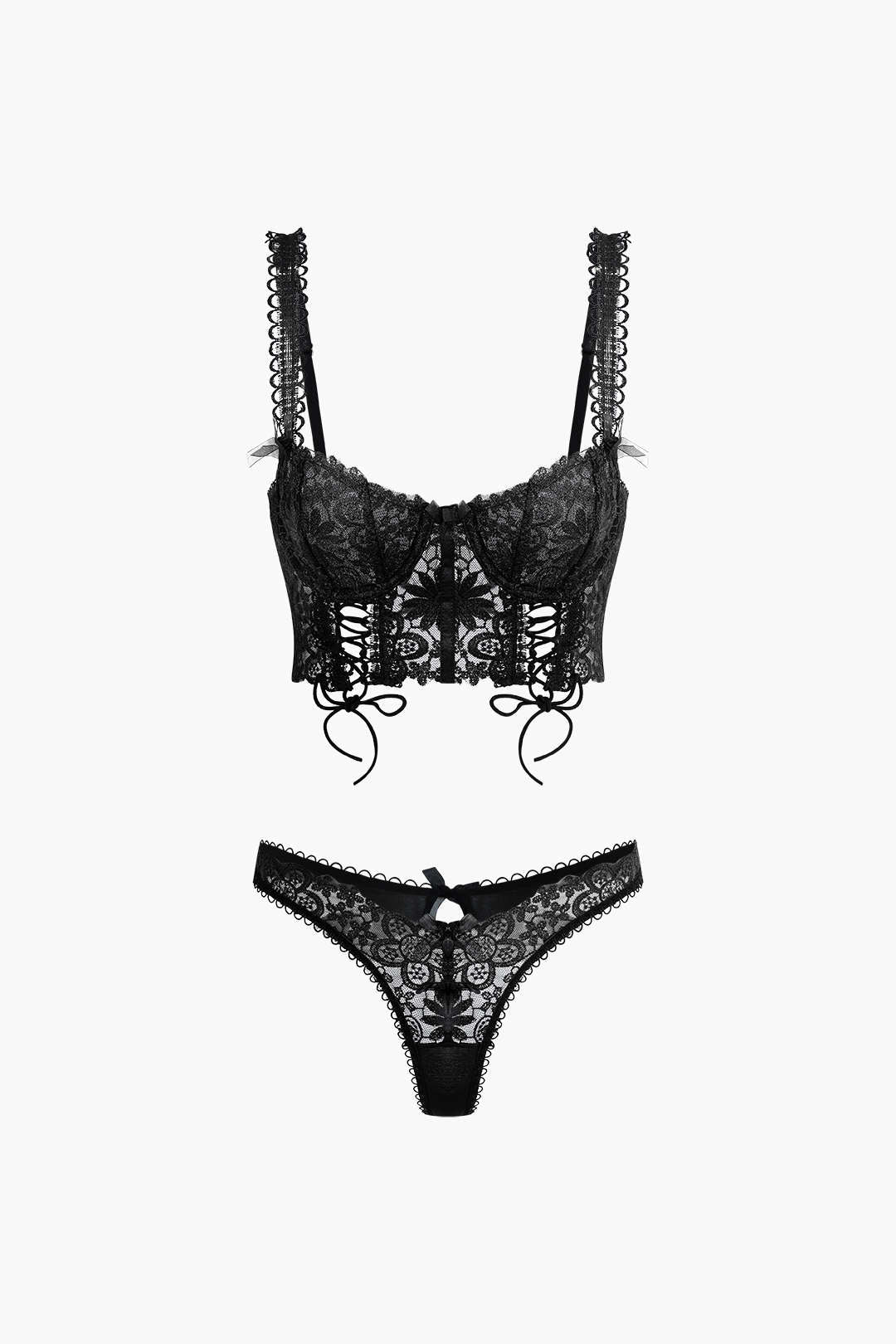 Bağlama Detay Büstiyer Set