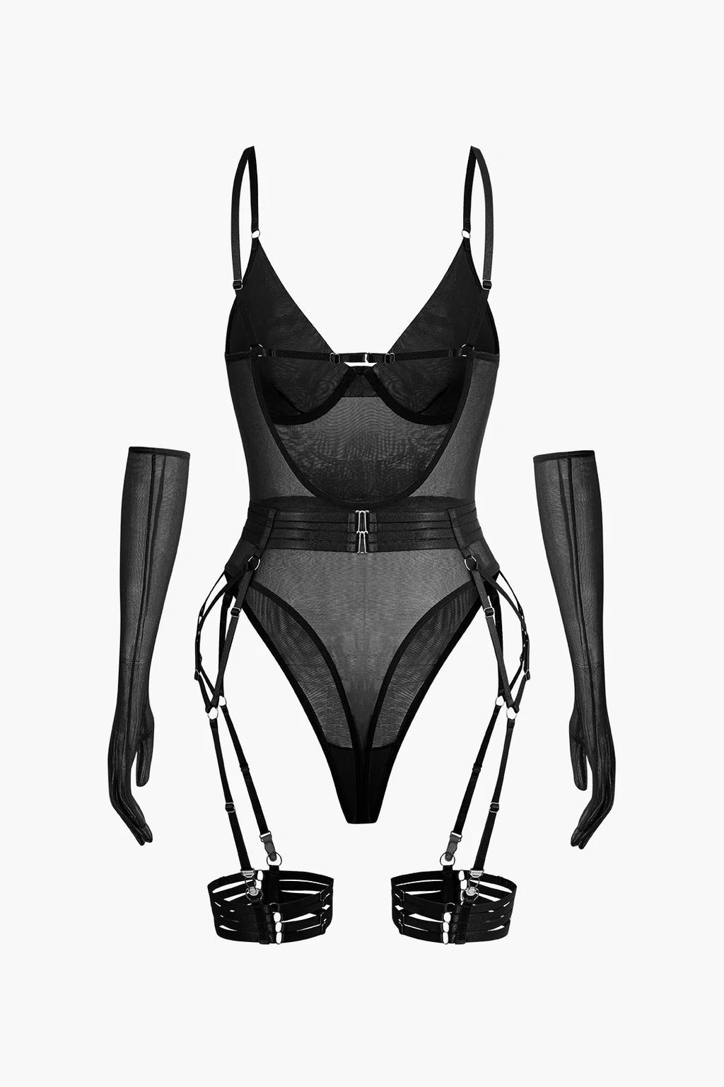 Transparan Mesh Bodysuit