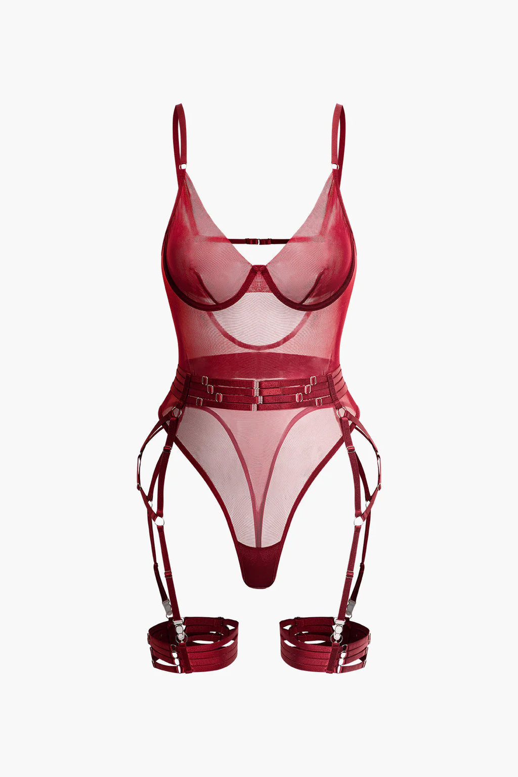 Transparan Mesh Bodysuit