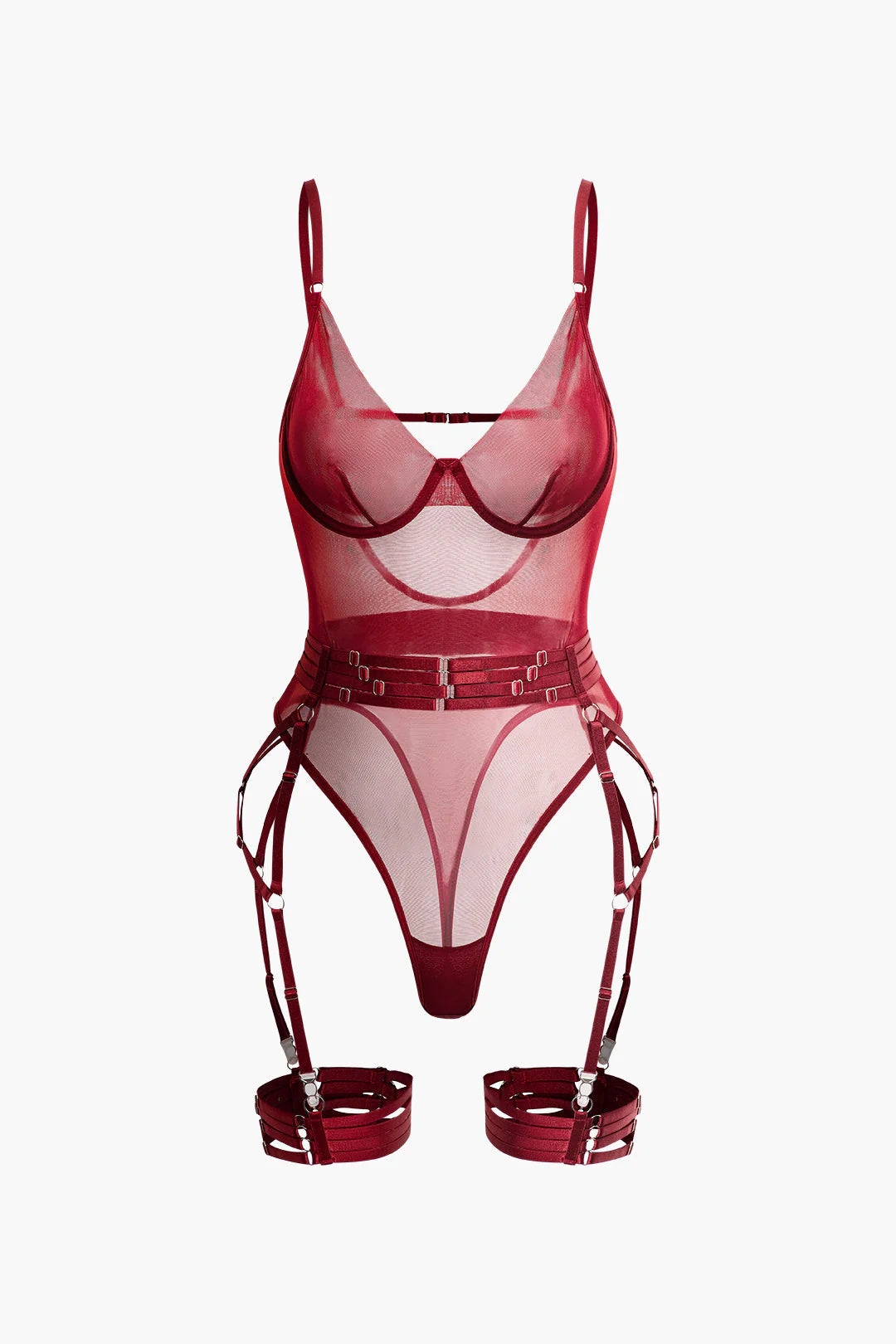 Transparan Mesh Bodysuit