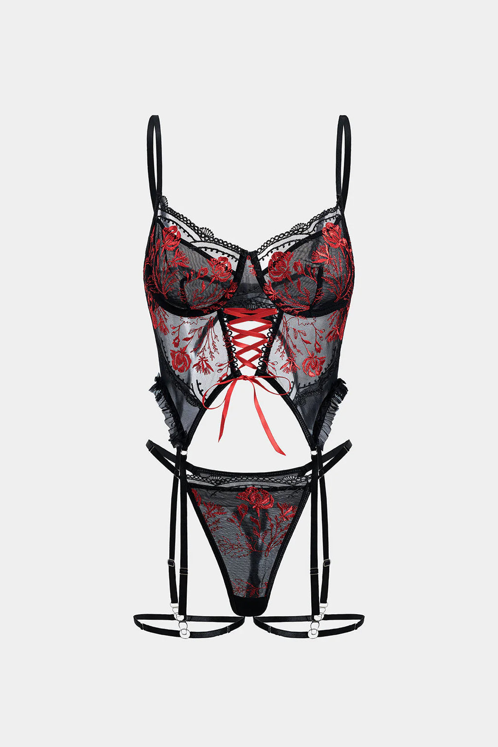 Bağlamalı Büstiyer ve Jartiyer