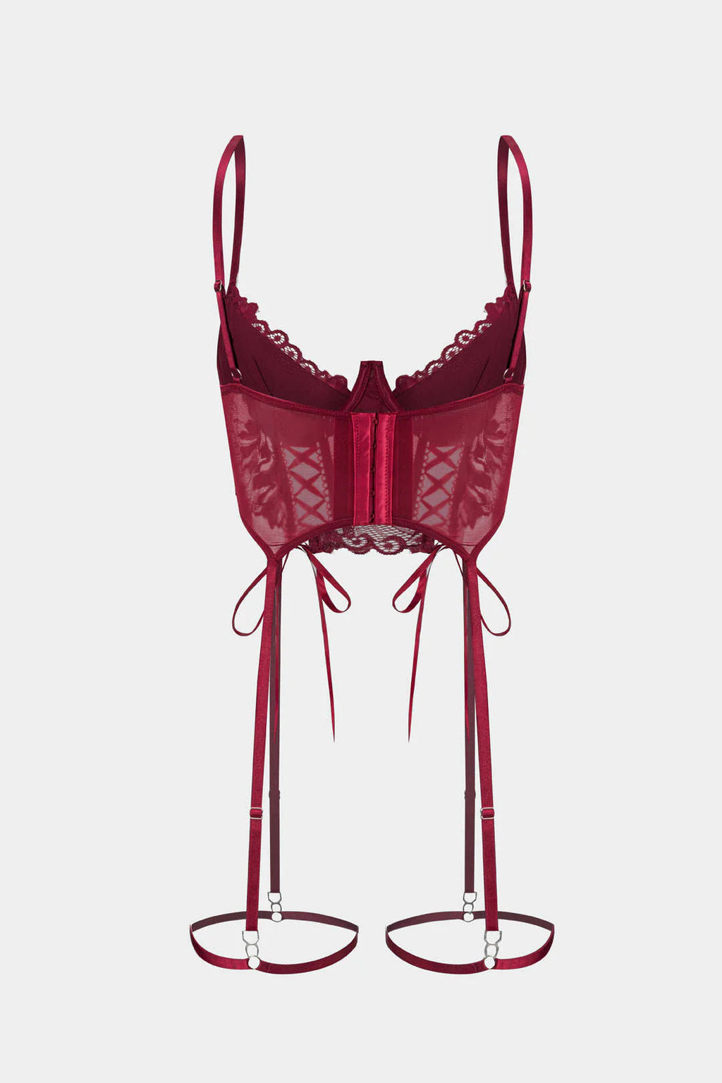 Dantel Çapraz Bağlama Detaylı Garter Set