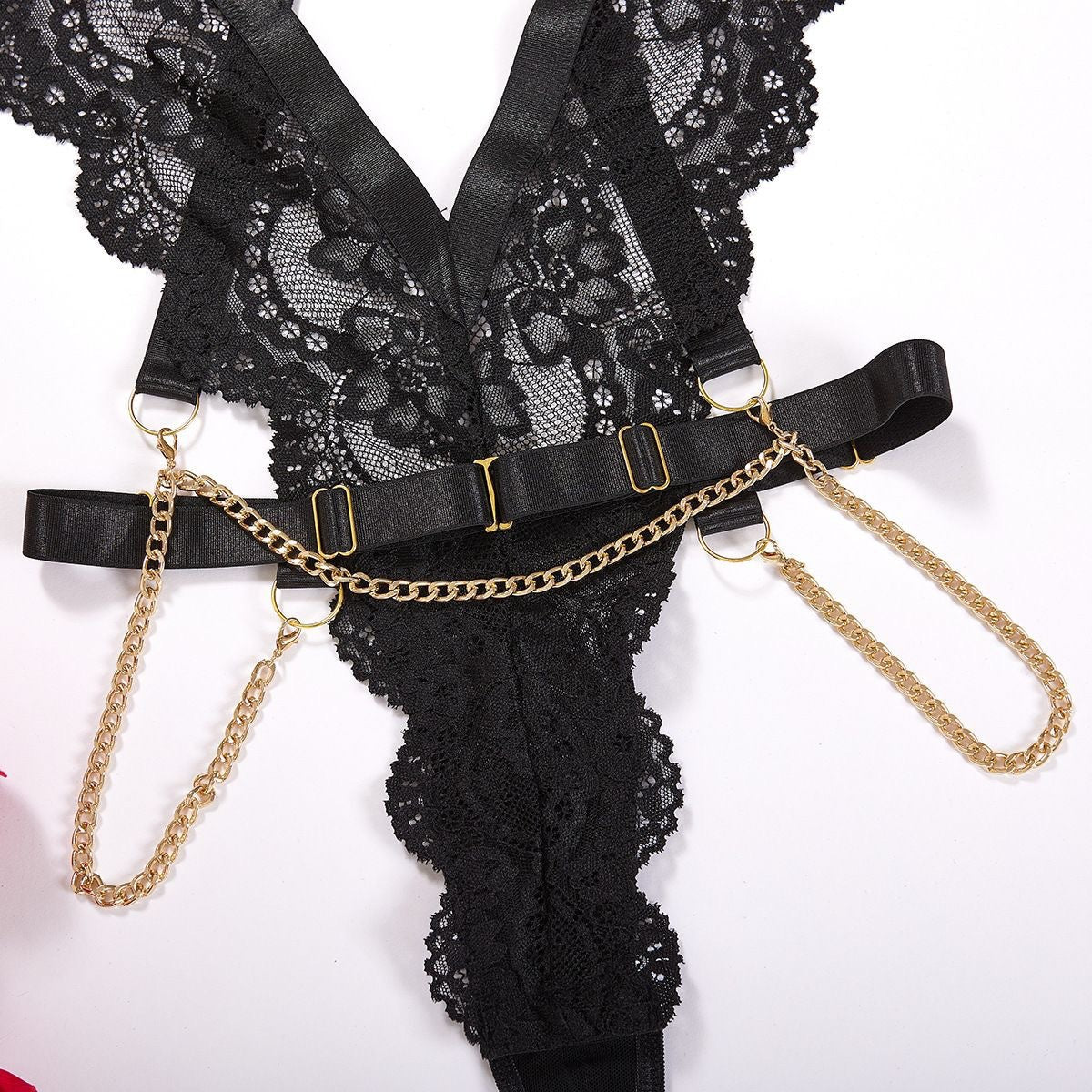 Dantel detaylı bodysuit