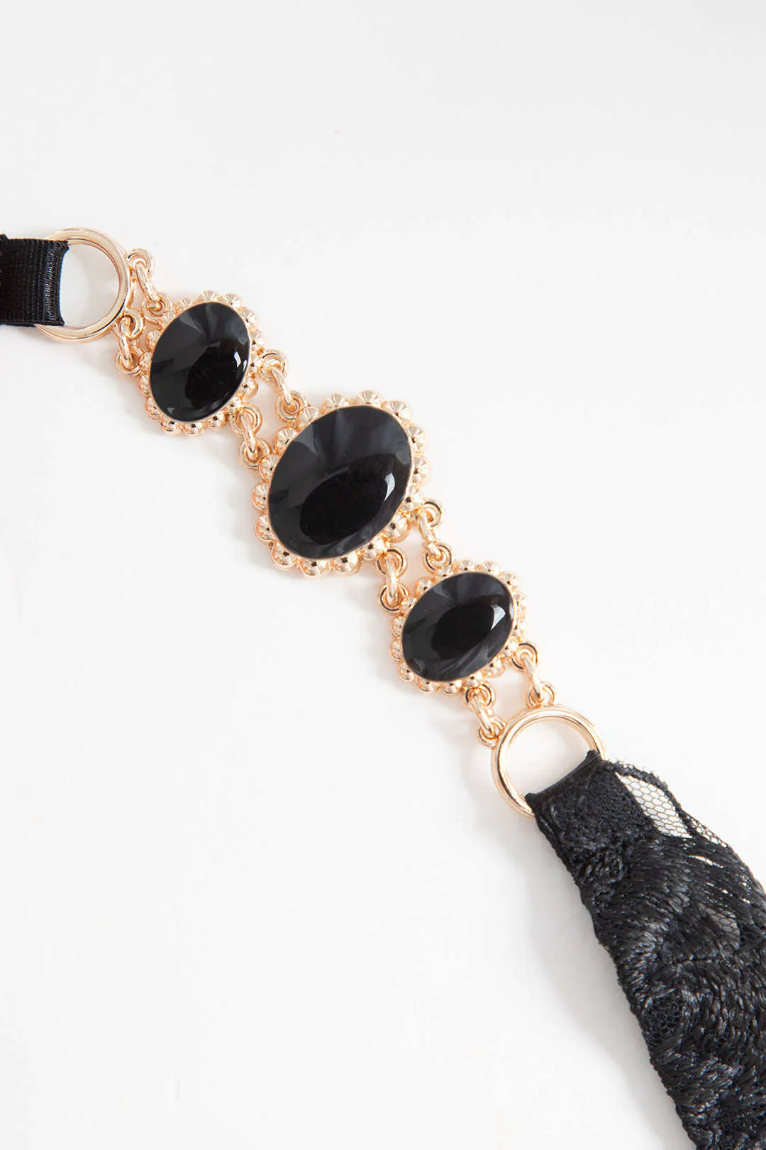 Metalik Zincir Nakışlı Jartiyer Takımı