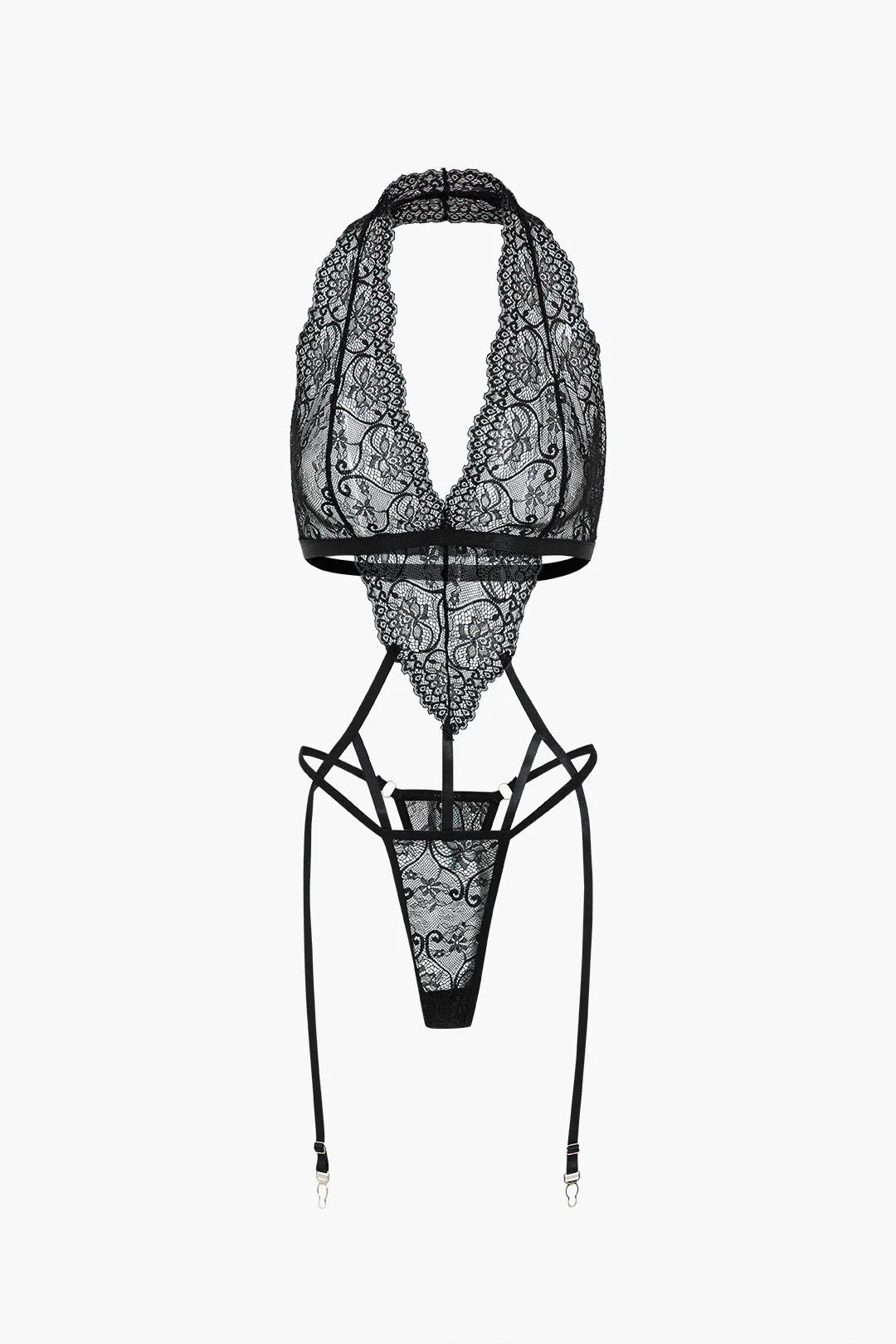 Dantel Dekolteli Bodysuit