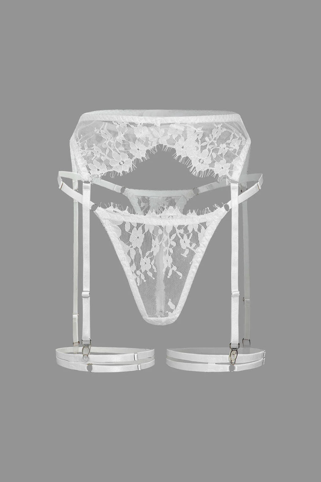 Transparan nude takım