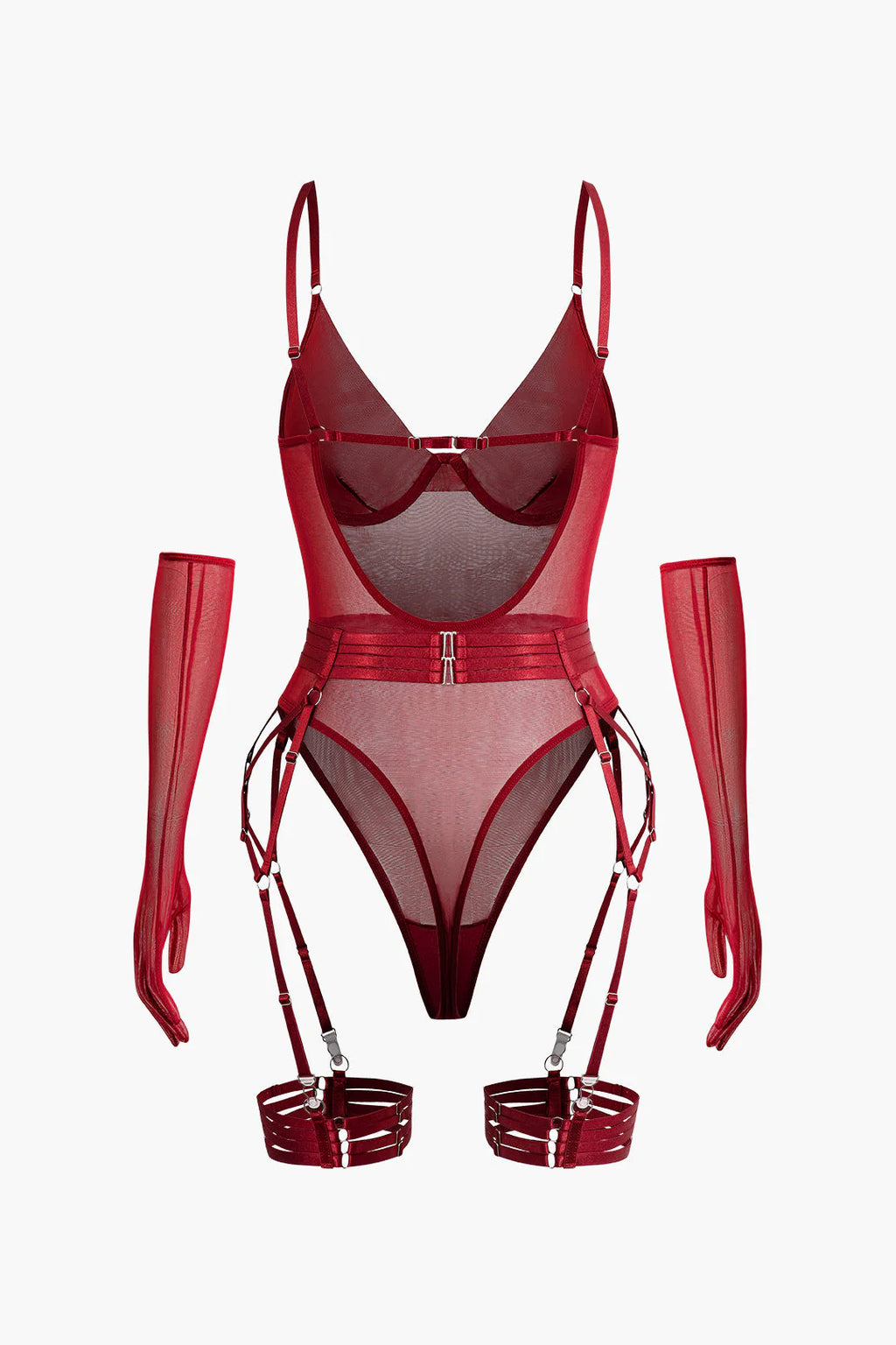 Transparan Mesh Bodysuit