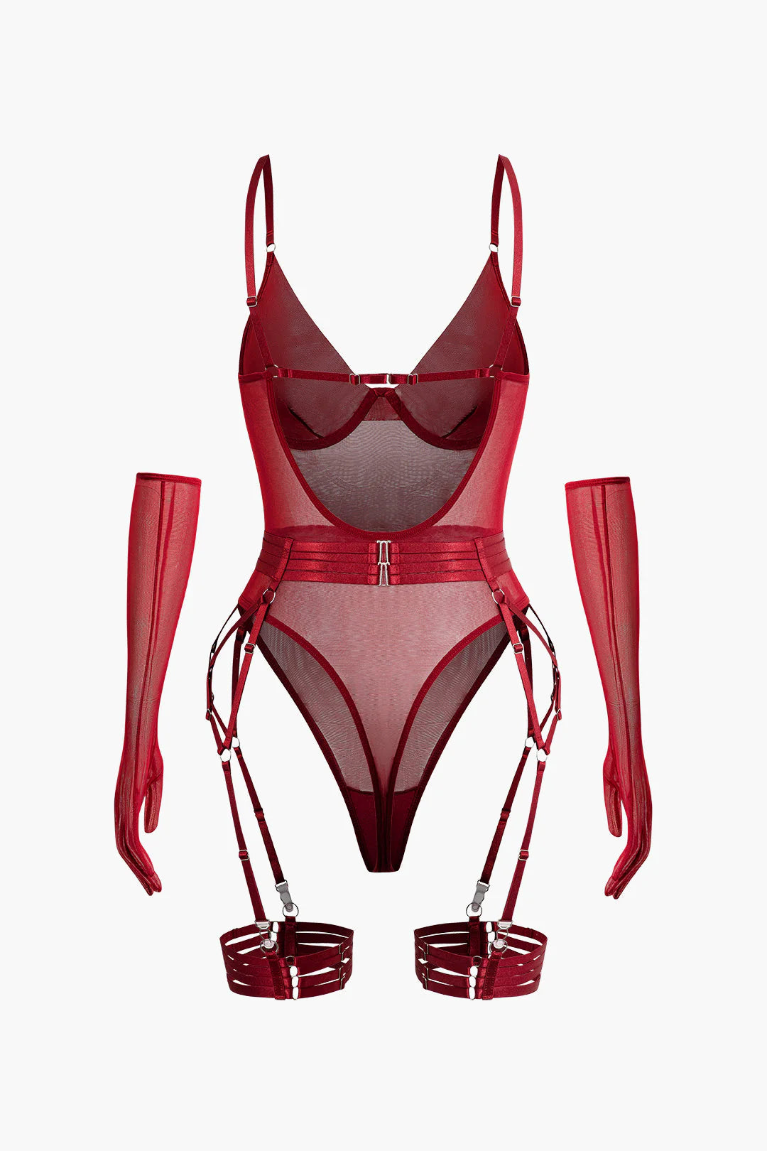 Transparan Mesh Bodysuit