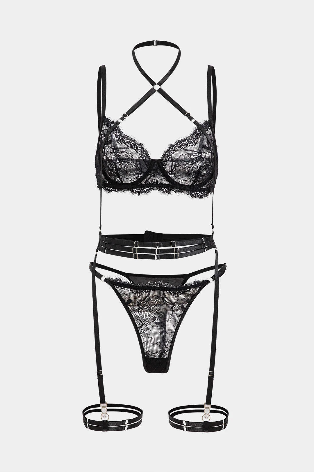 Çapraz Detay Jartiyer Set