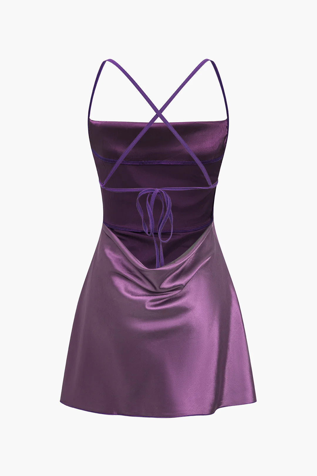 Saten Sırt Dekolteli Gecelik