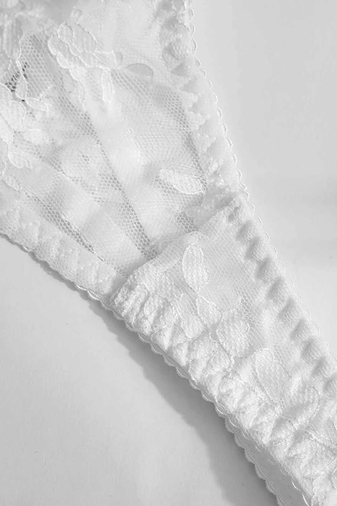 Transparan nude takım